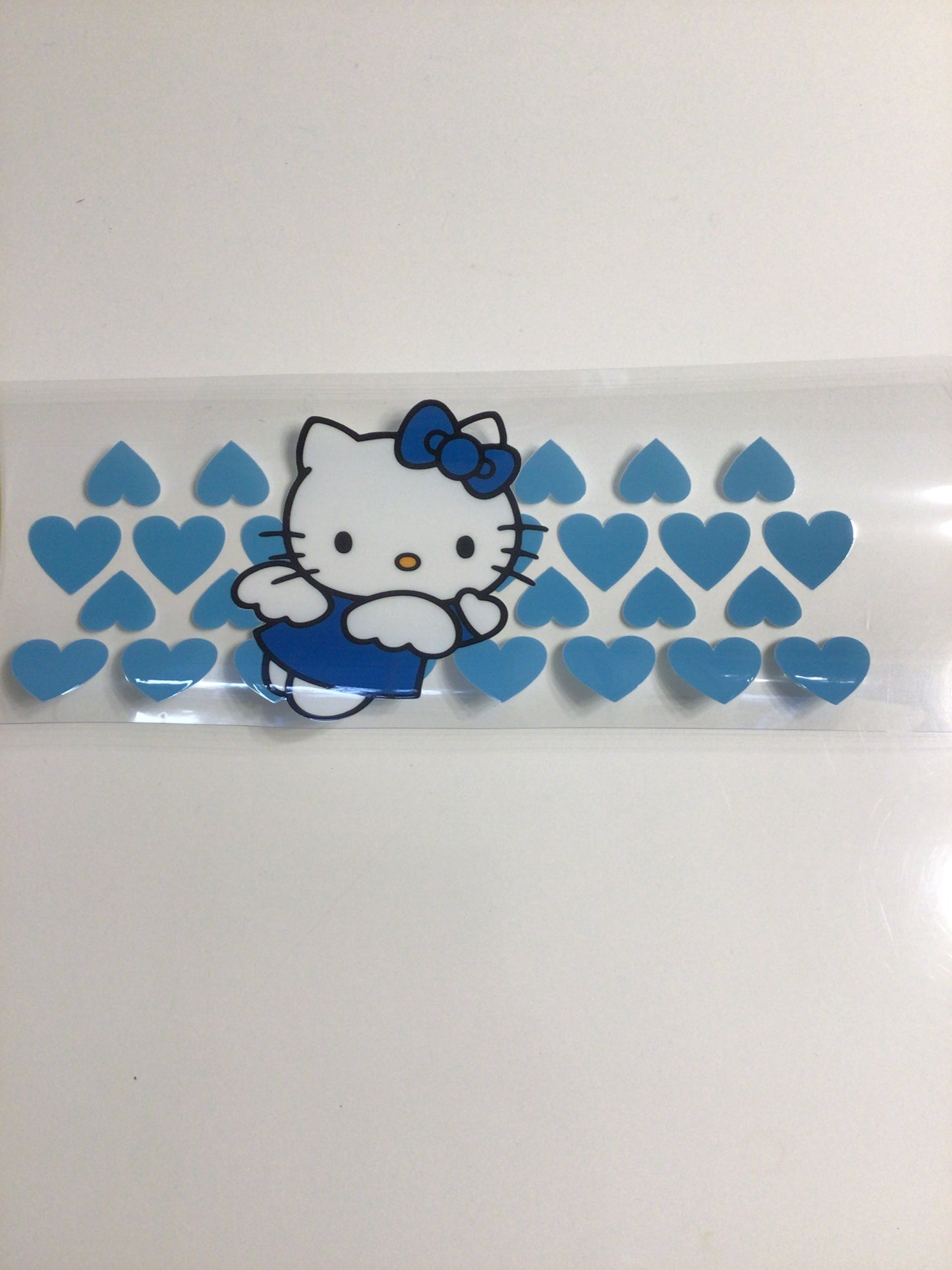 Kitty with Blue Hearts
