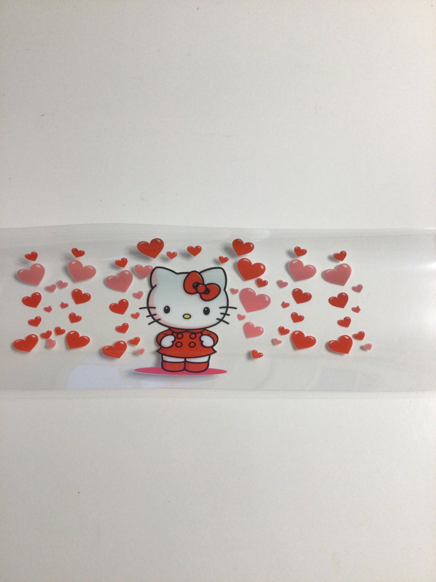 Red Kitty with Hearts