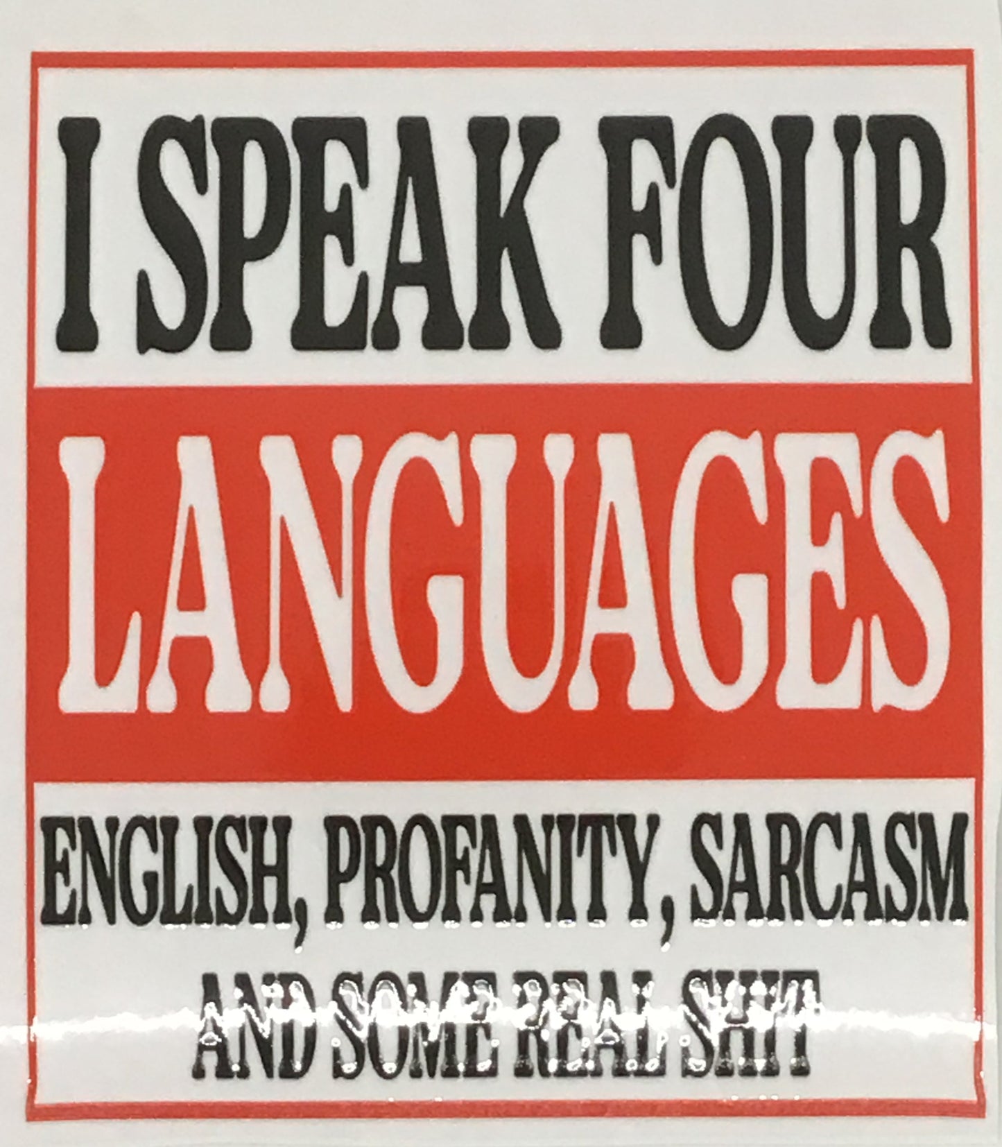 I Speak Four Languages