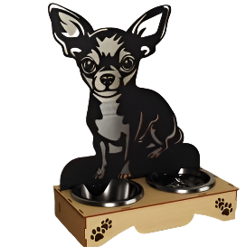Laser cut custom Dog bowls