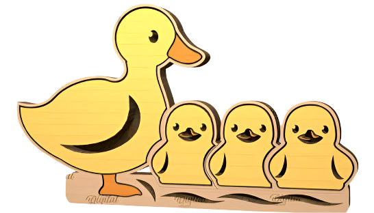 Animal Family Puzzles Laser Cut