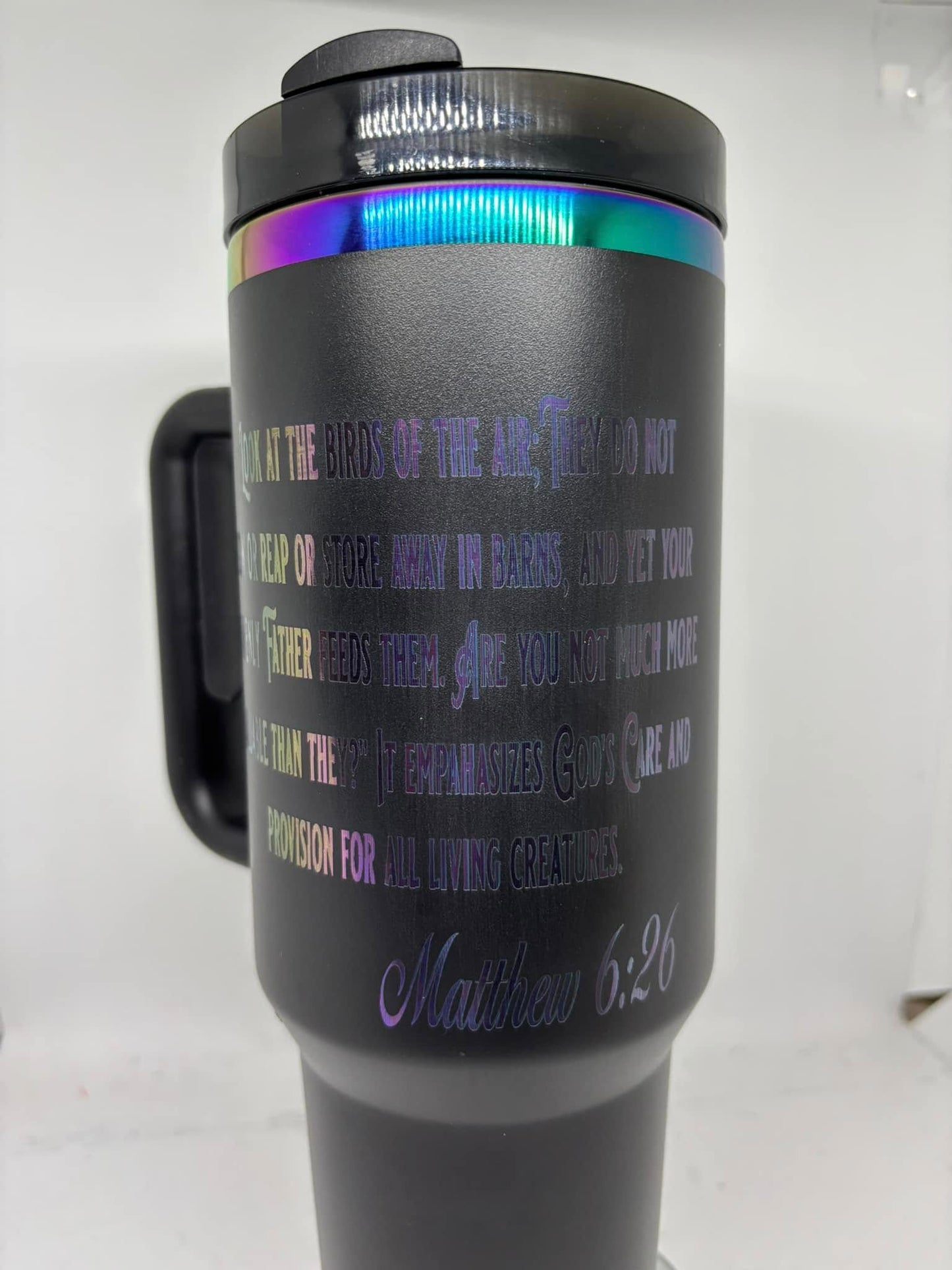 40oz Laser Engraved Tumblers With Handle