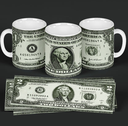 Money Coffee Mugs and Tumblers