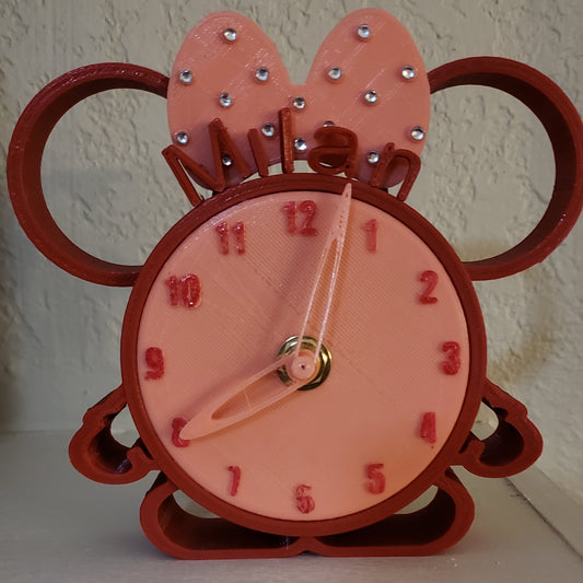 Minnie ears clock