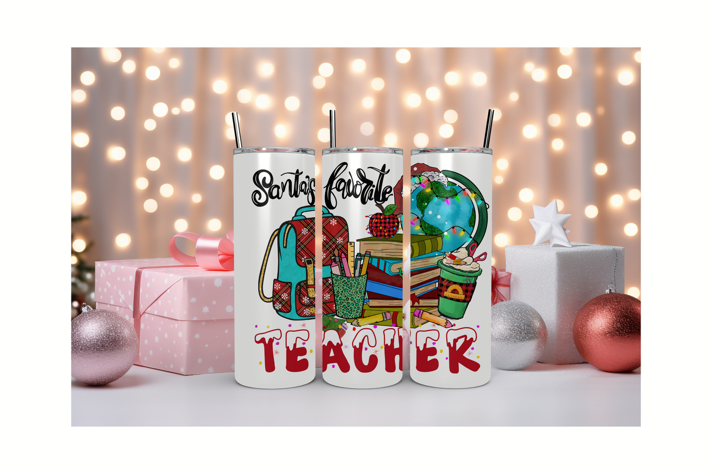 Teacher Christmas Tumbler