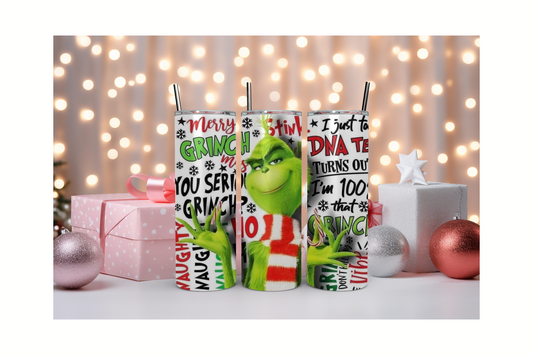 Merry Grinchmas Christmas Tumbler