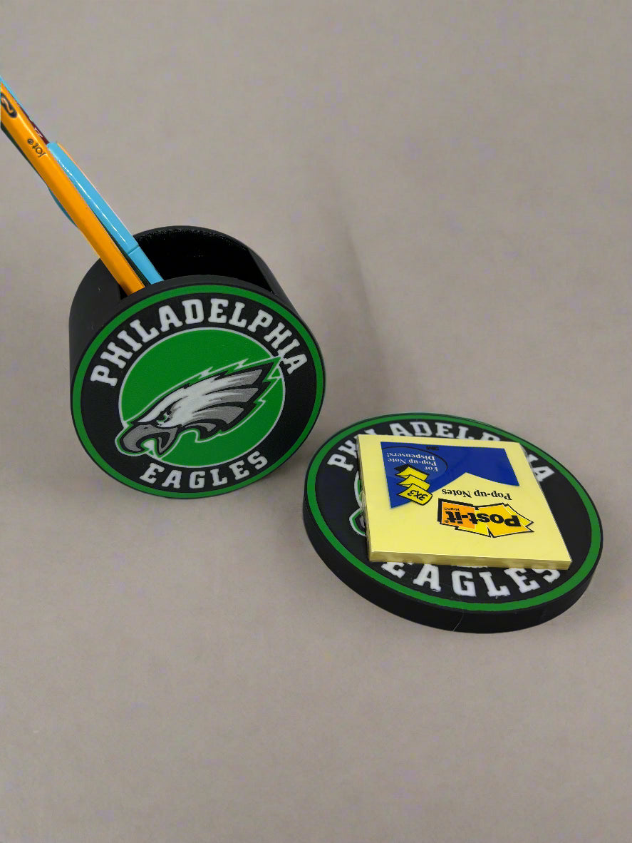 Football pen and notepad holder