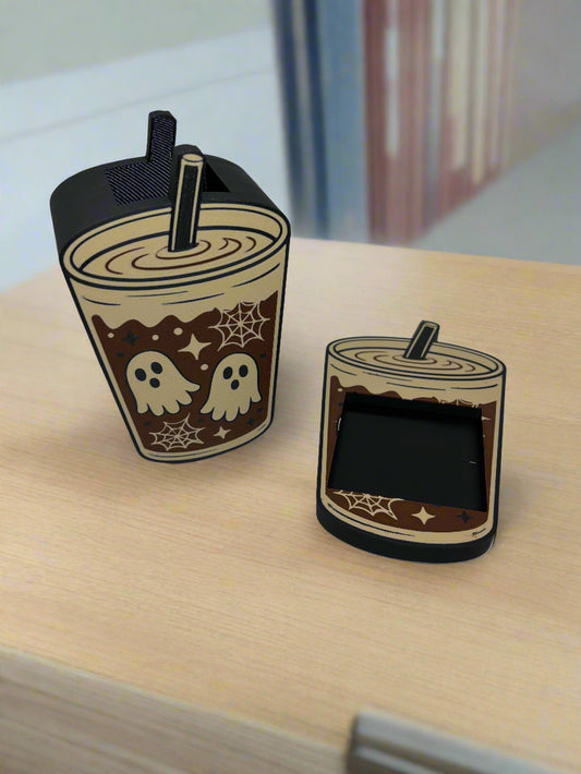 Coffee pen and note holder