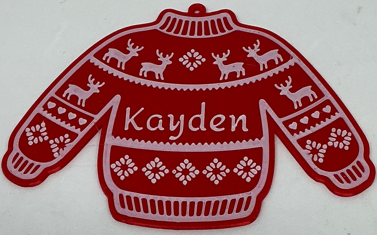 Shirt Name Christmas Ornament