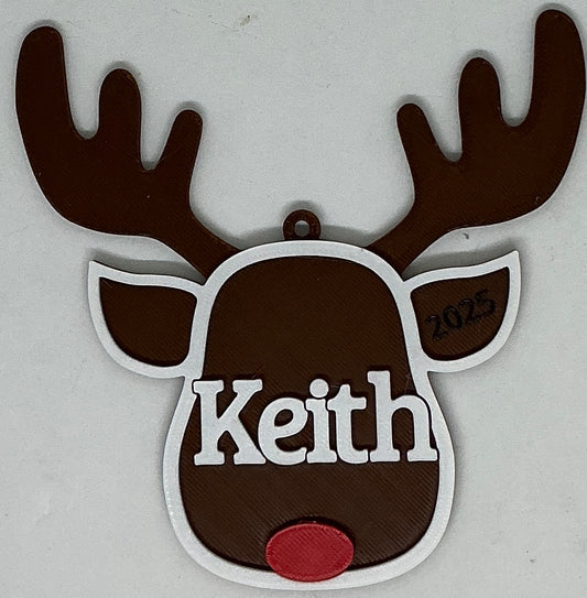 Reindeer Christmas Ornament