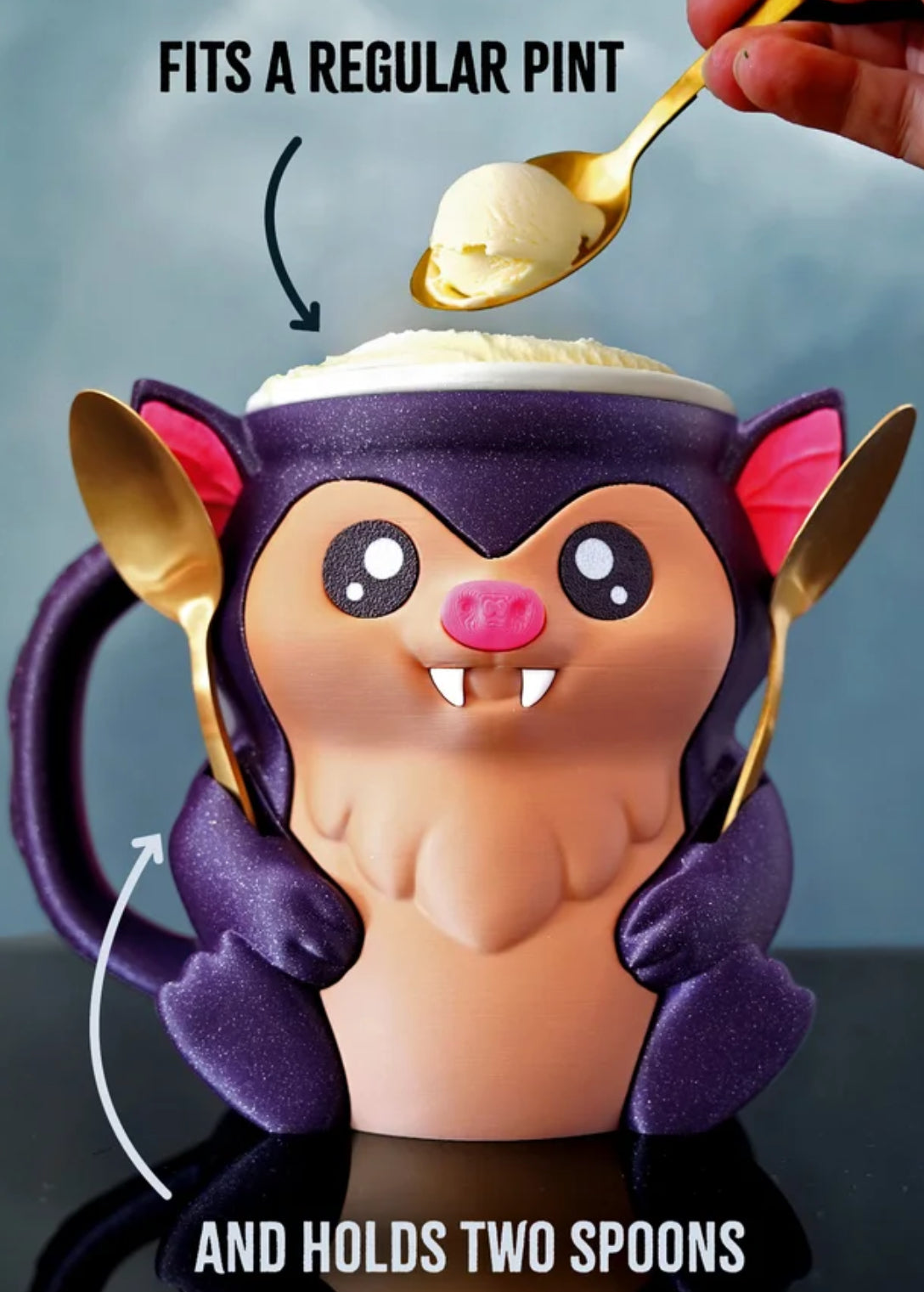 Bramble , the Bat Ice Pint Holder