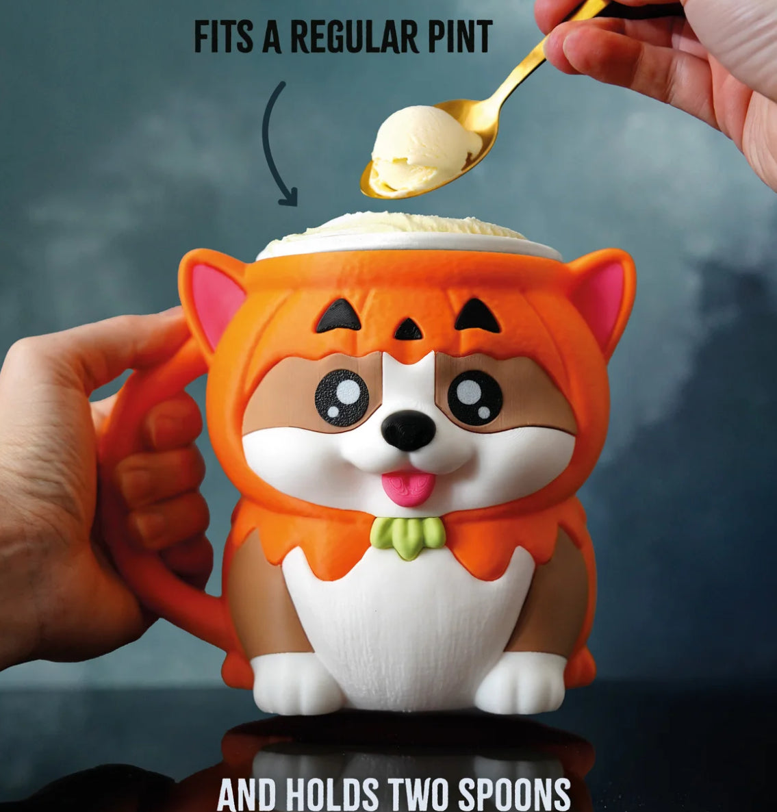 Kevin the Corgi Ice Cream Pint Holder
