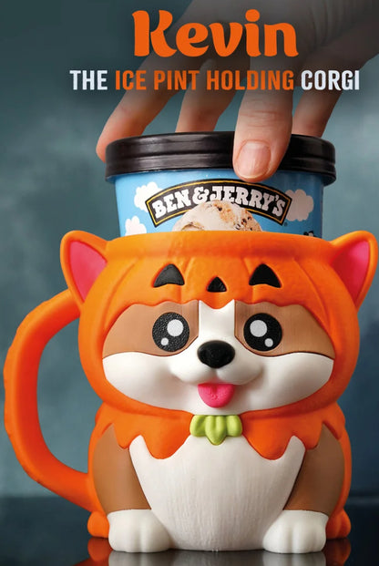 Kevin the Corgi Ice Cream Pint Holder