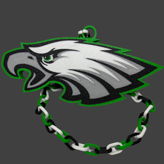 3D Printed Eagles Pendant with Chain