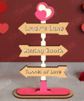 Valentine's Directional Signs