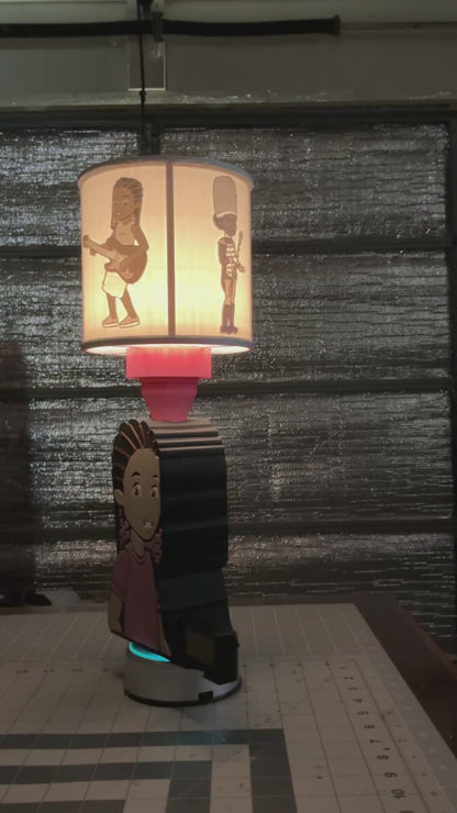 Gracie Lamp with Digital Clock