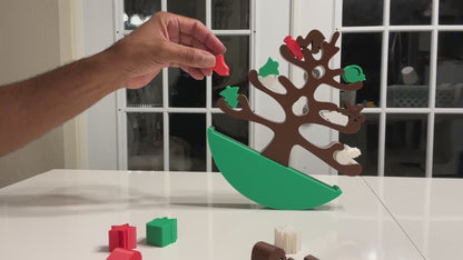 Christmas Tree Balance Stacking Game