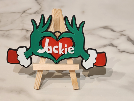 Grinch Name Ornament