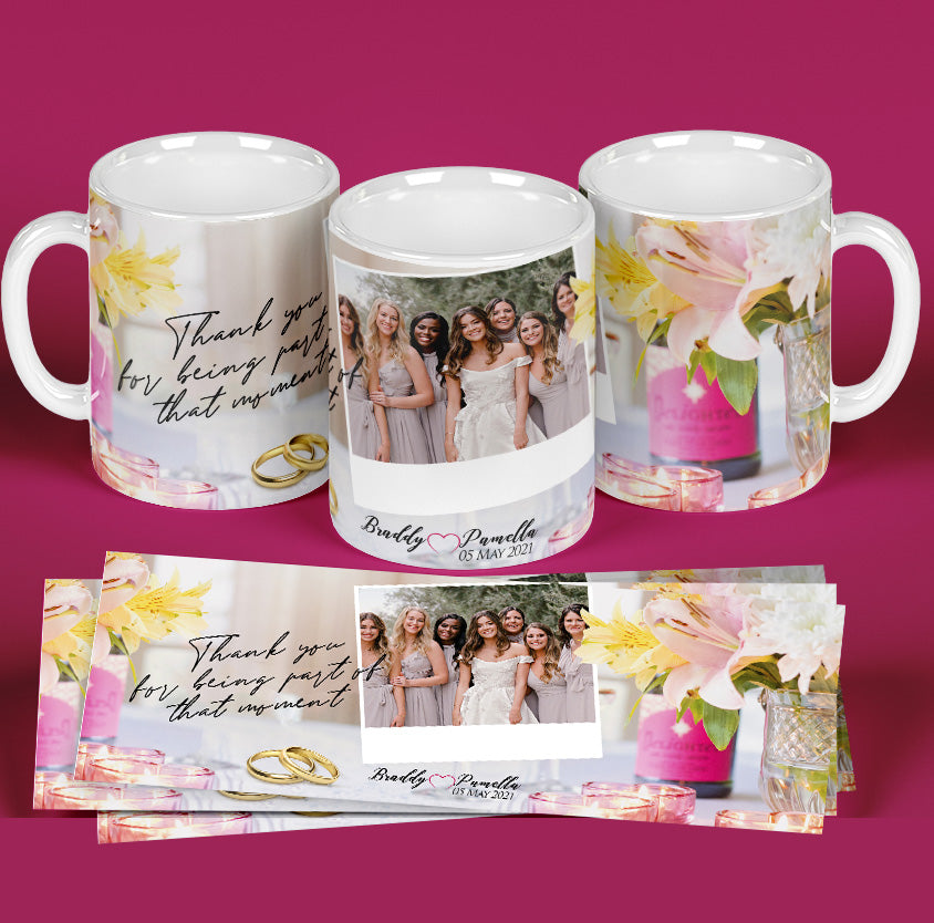 Customized Wedding Coffee Mug and Tumbler