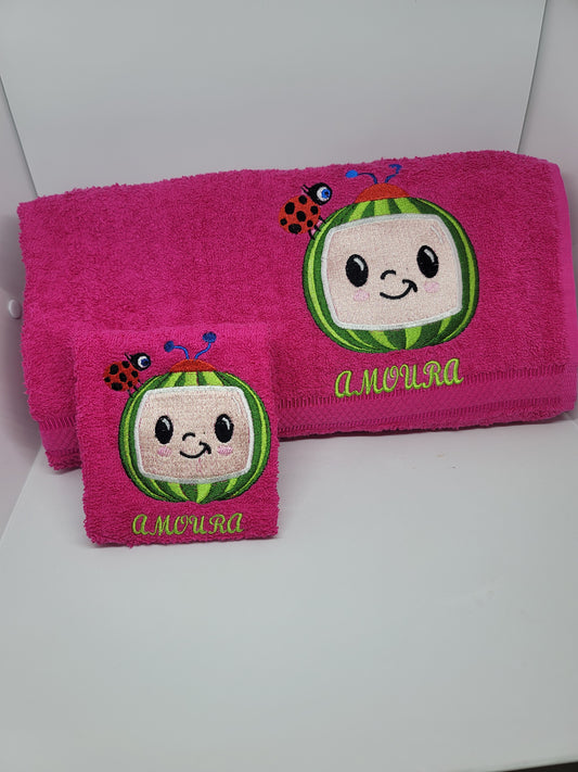 Coco Melon 2 Piece Towel Set