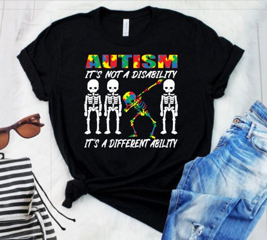 AUTISM DIFFERENT ABILITY KIDS T-SHIRTS