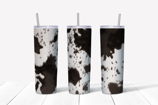 Black Cowhide Tumblers