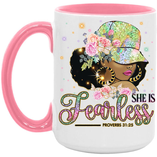 She Is Fearless 15oz. Accent Mug