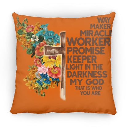 Way Maker Miracle Medium Square Pillow