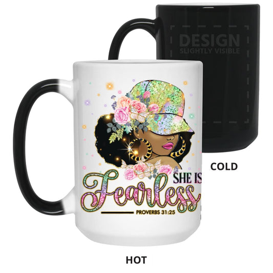 She Is fearless 15 oz. Color Changing Mug