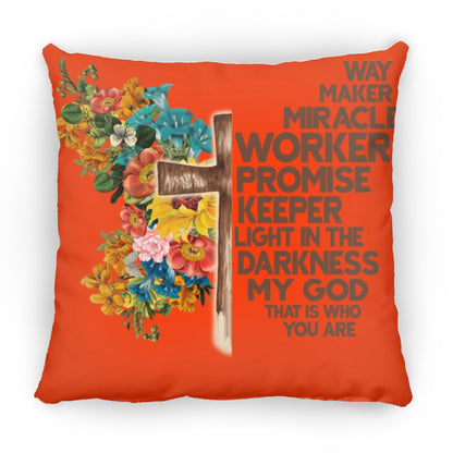 Way Maker Miracle Medium Square Pillow