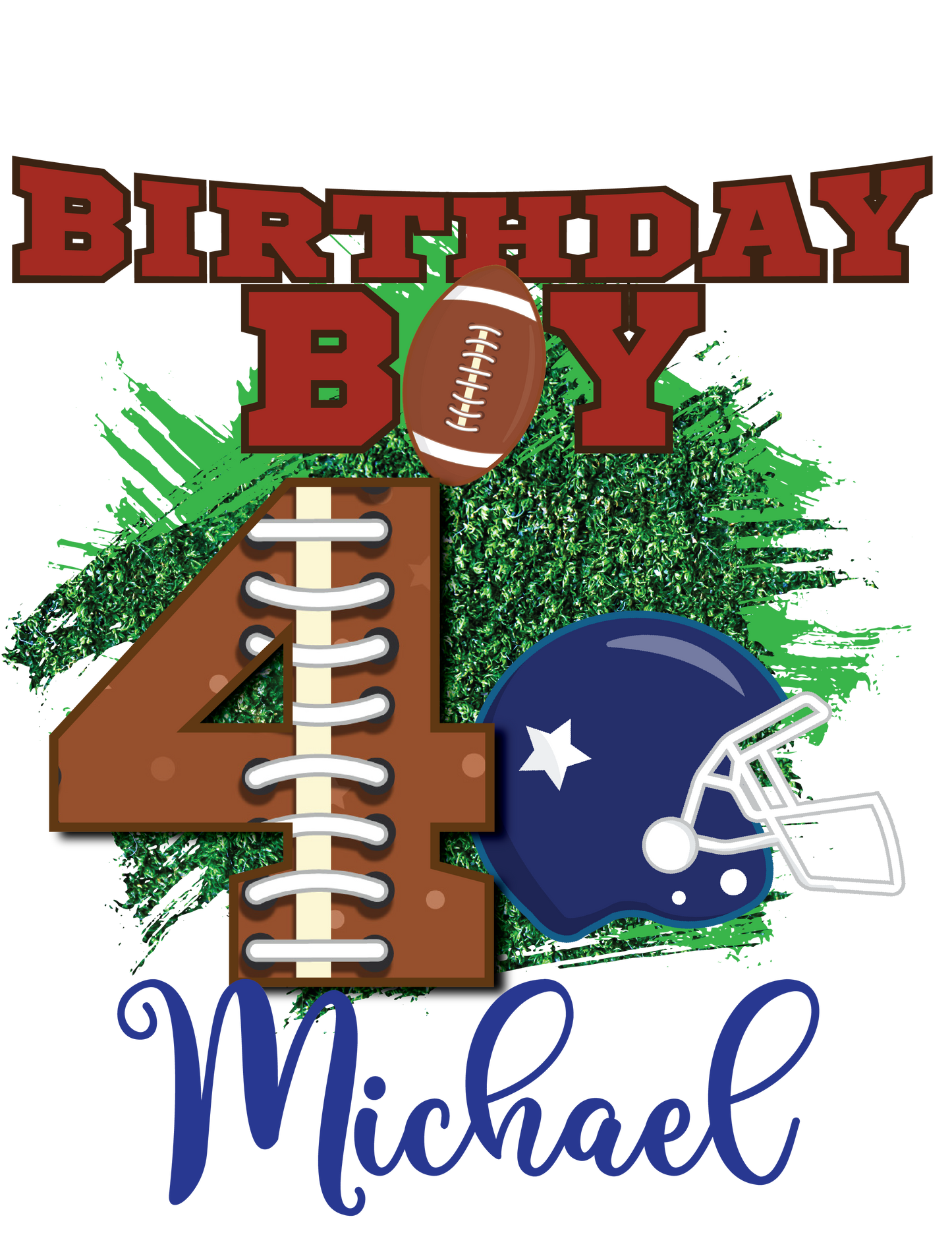 Football birthday shirts