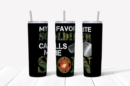 My Favorite Soldiers Tumblers