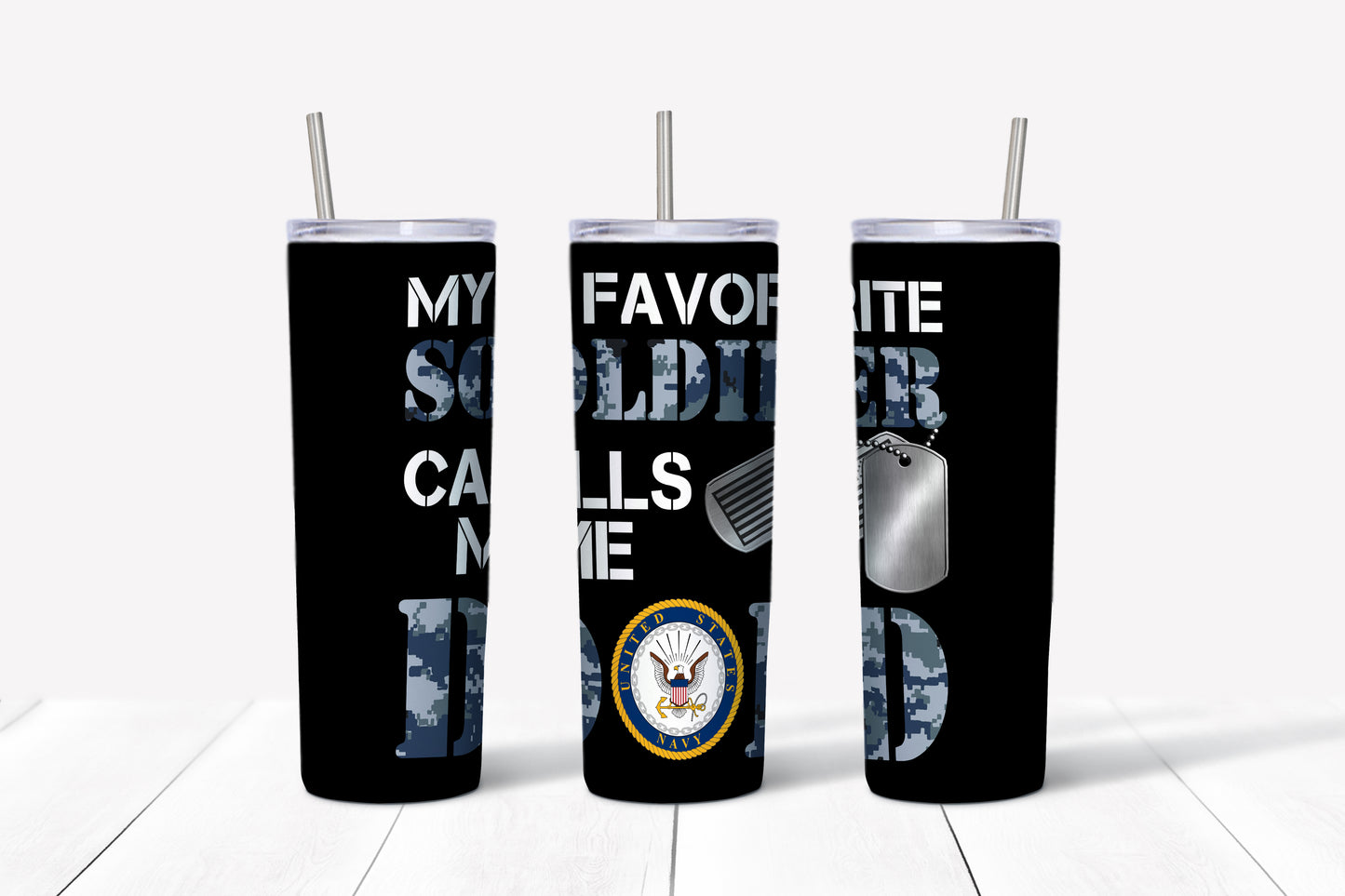 My Favorite Soldiers Tumblers