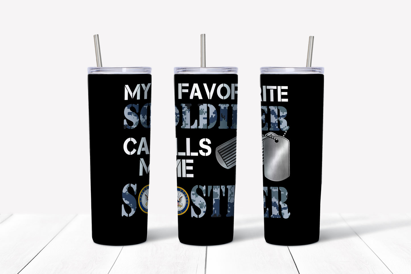 My Favorite Soldiers Tumblers