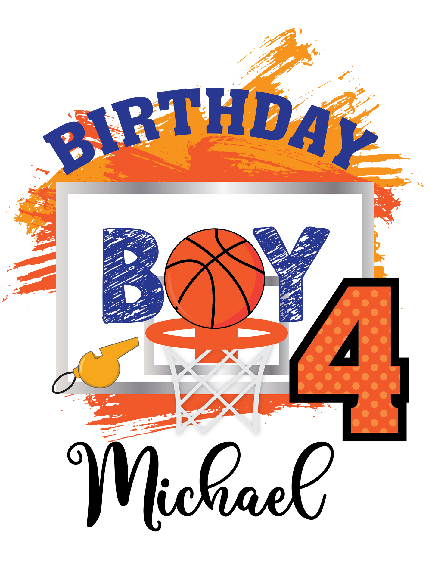 Basketball birthday shirts