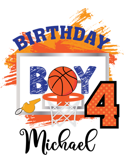 Basketball birthday shirts