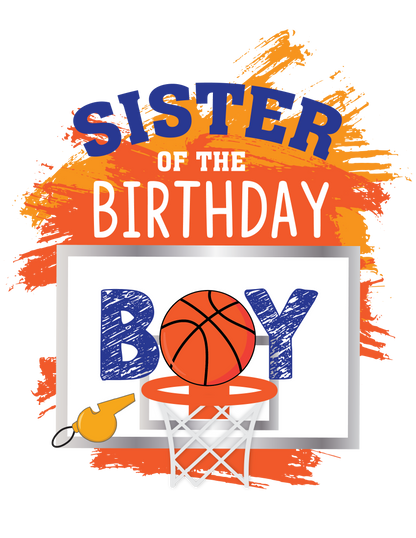 Basketball birthday shirts