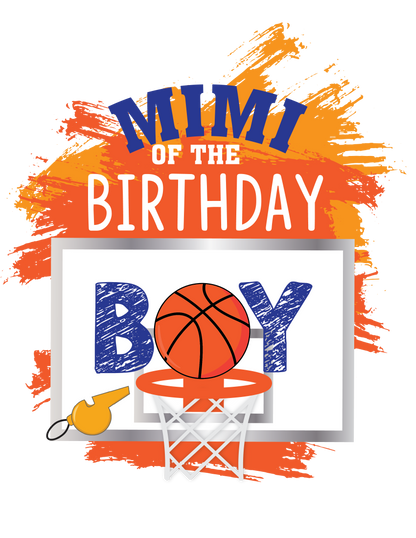 Basketball birthday shirts