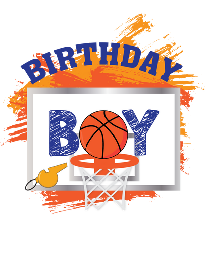 Basketball birthday shirts