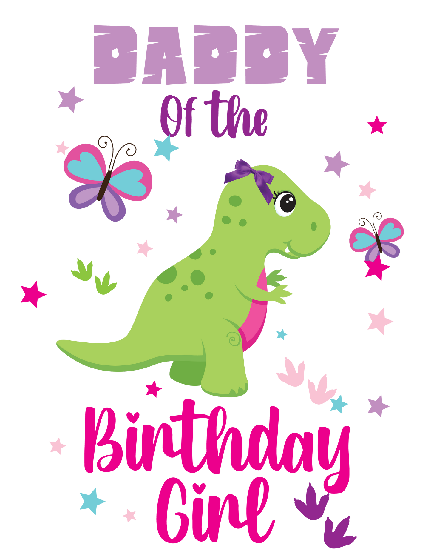 Girl Dino birthday shirts