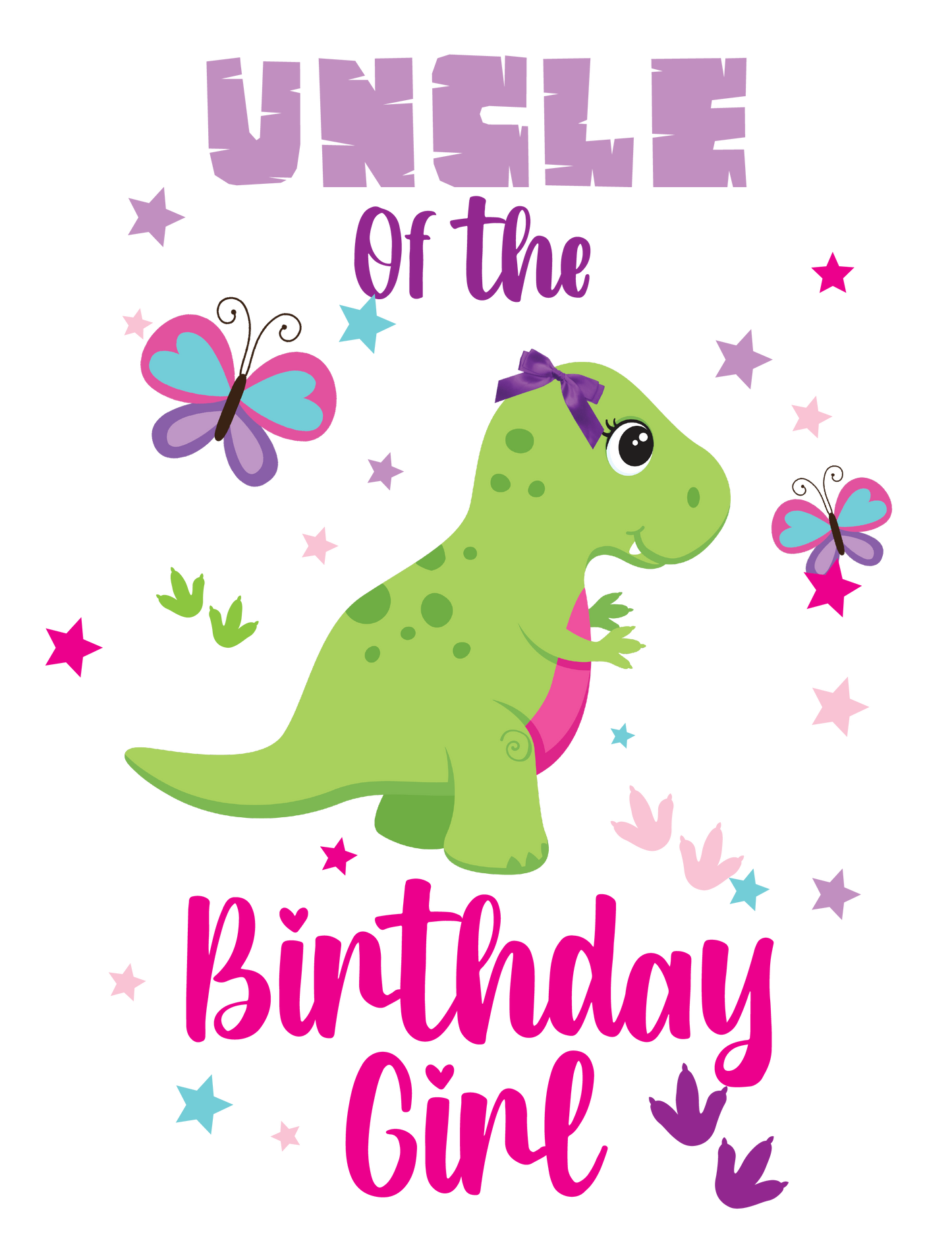 Girl Dino birthday shirts