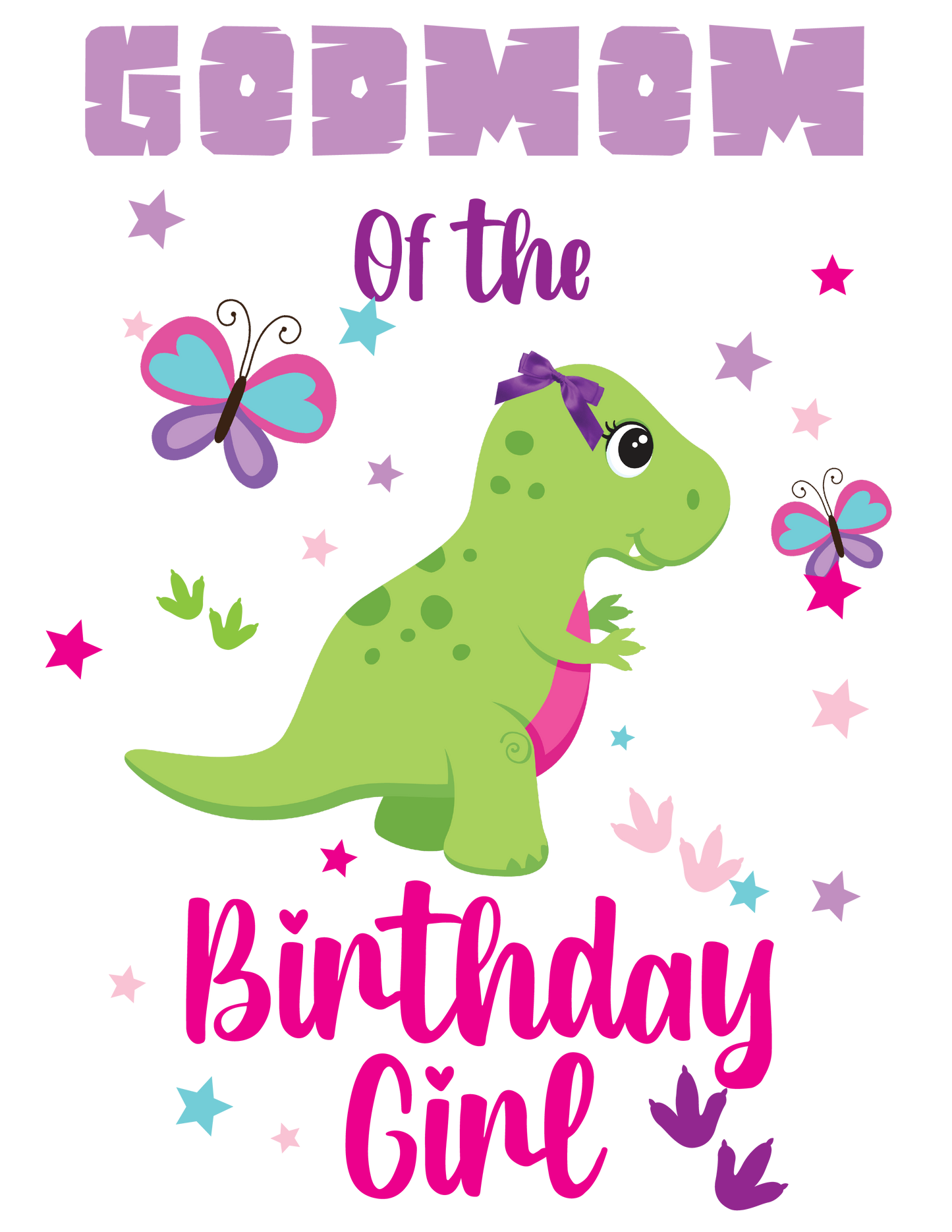 Girl Dino birthday shirts