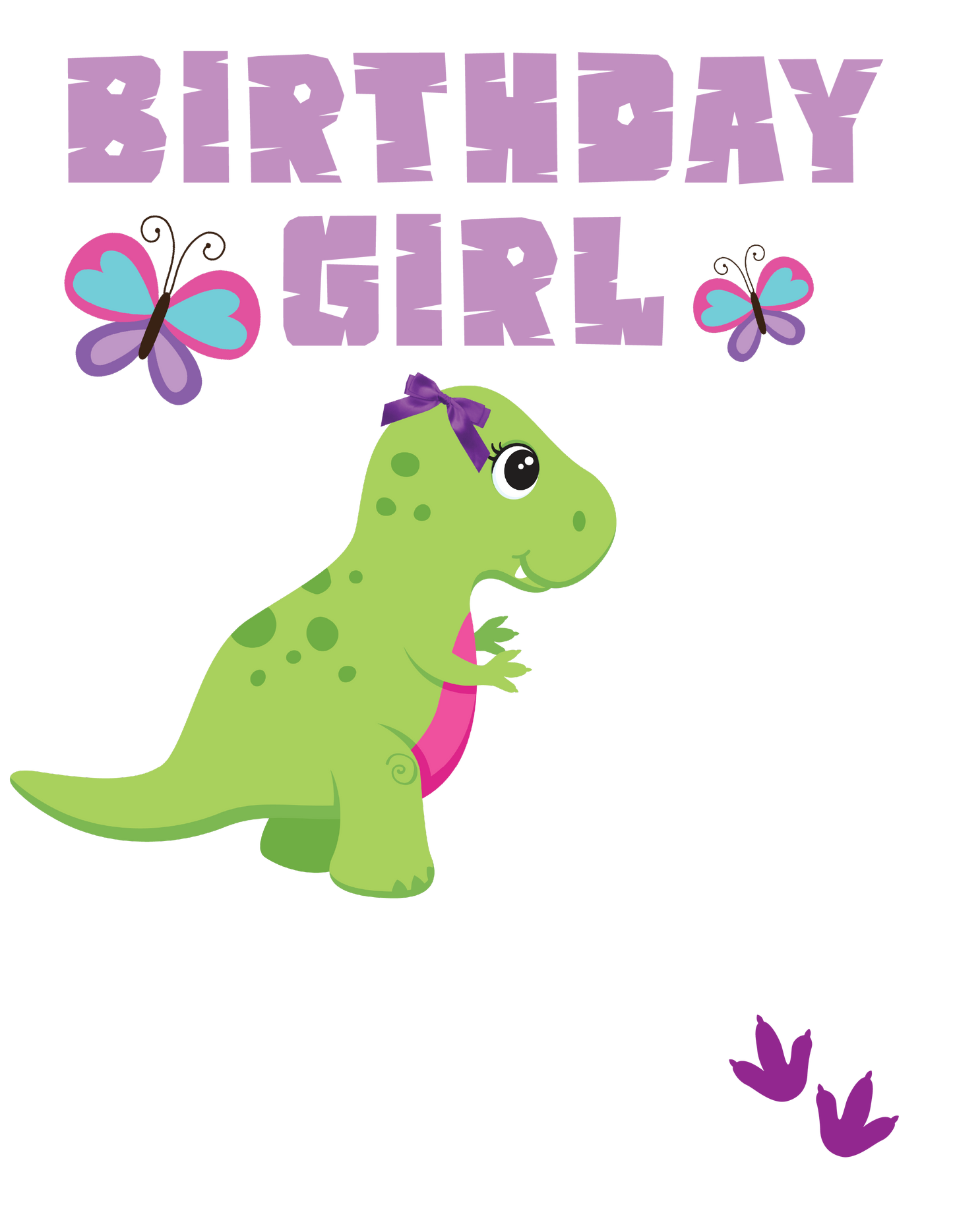 Girl Dino birthday shirts