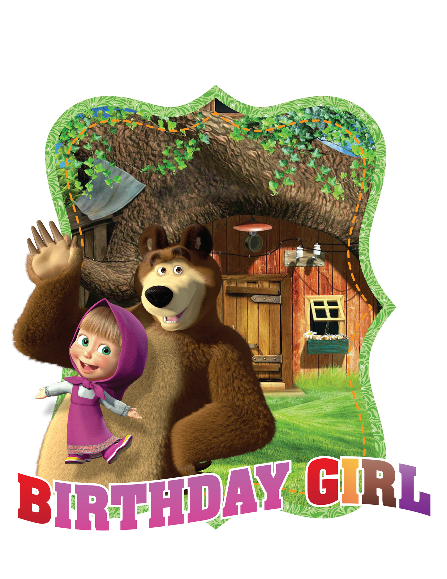 Marsha and the bear birthday shirts