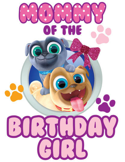 Puppy Pal Girls birthday shirts