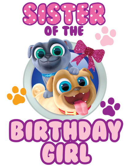 Puppy Pal Girls birthday shirts