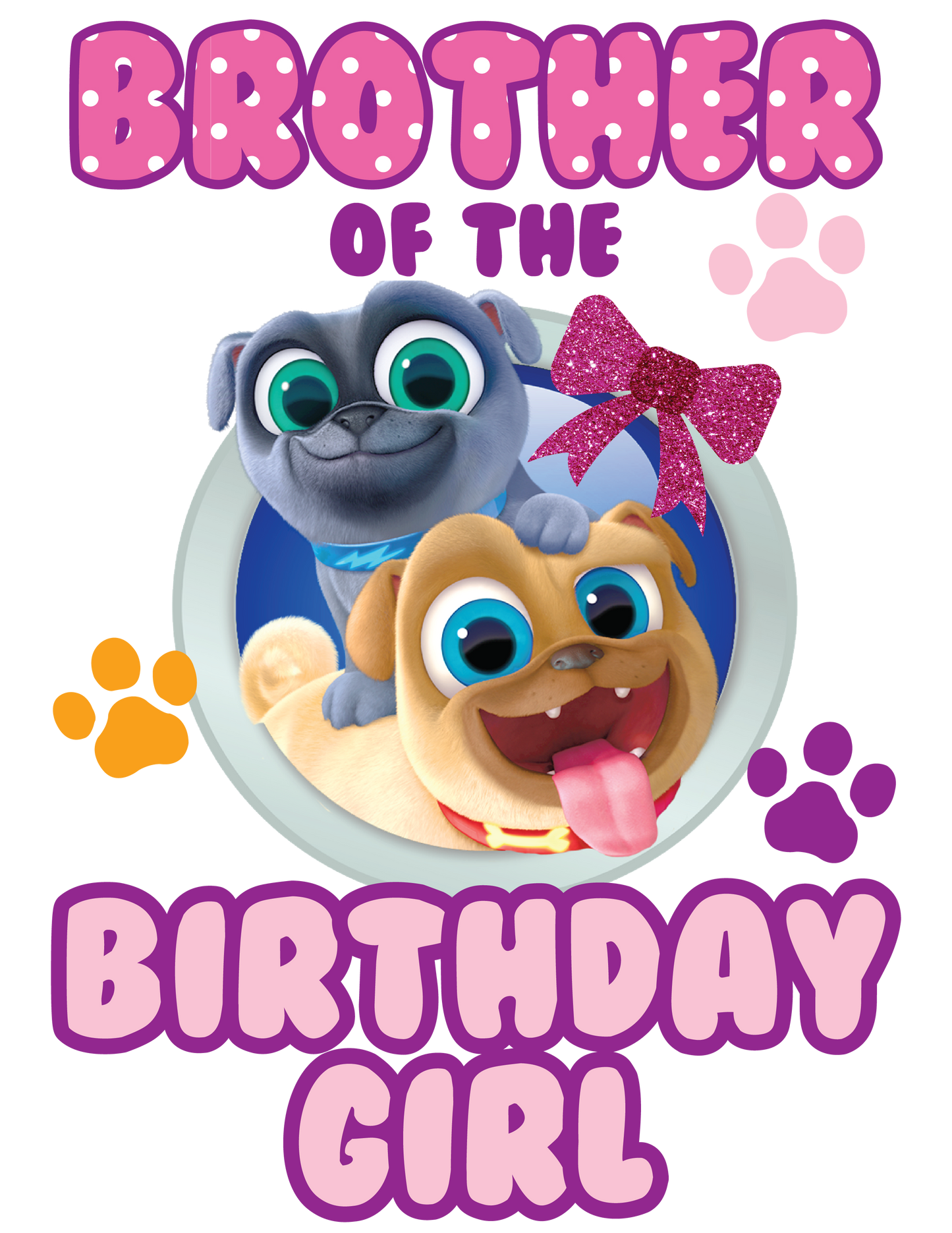 Puppy Pal Girls birthday shirts