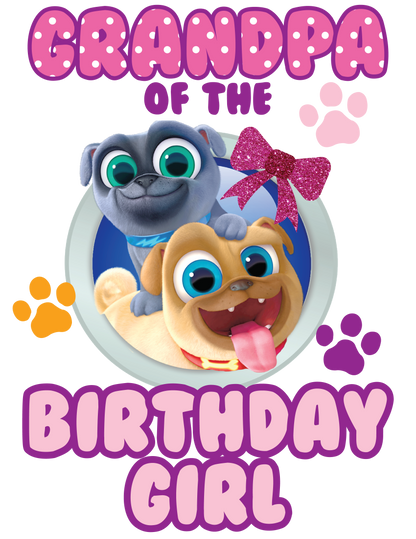 Puppy Pal Girls birthday shirts