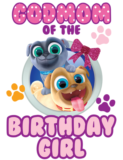 Puppy Pal Girls birthday shirts