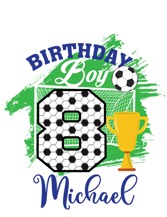 Soccer birthday shirts